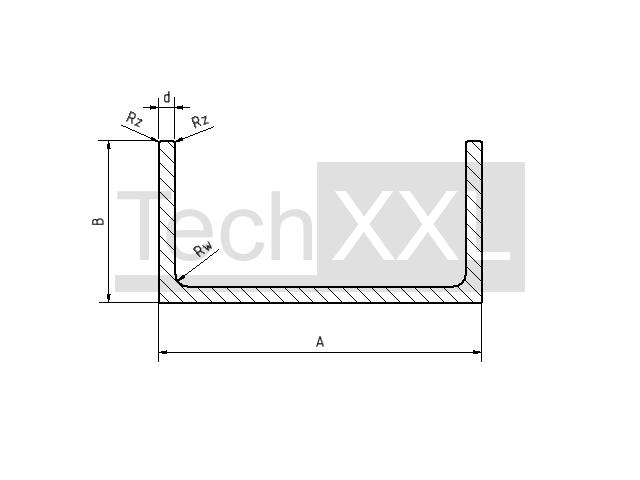 C-profiel 80x40x6 Rw/Rz4/0,5 wie HH300CP31